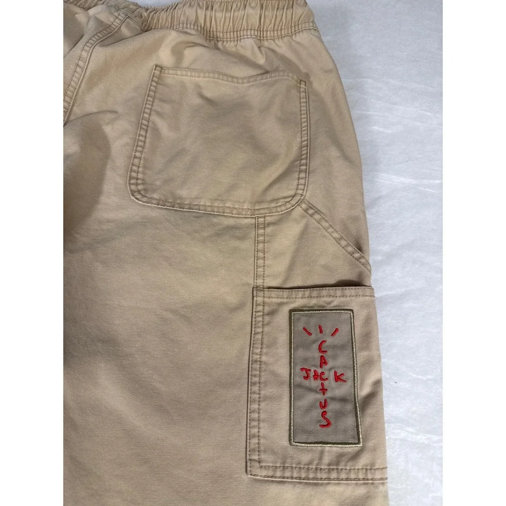 Jordan Travis Scott Cactus Jack Canvas Pants Khaki Mens Large DD4778-201